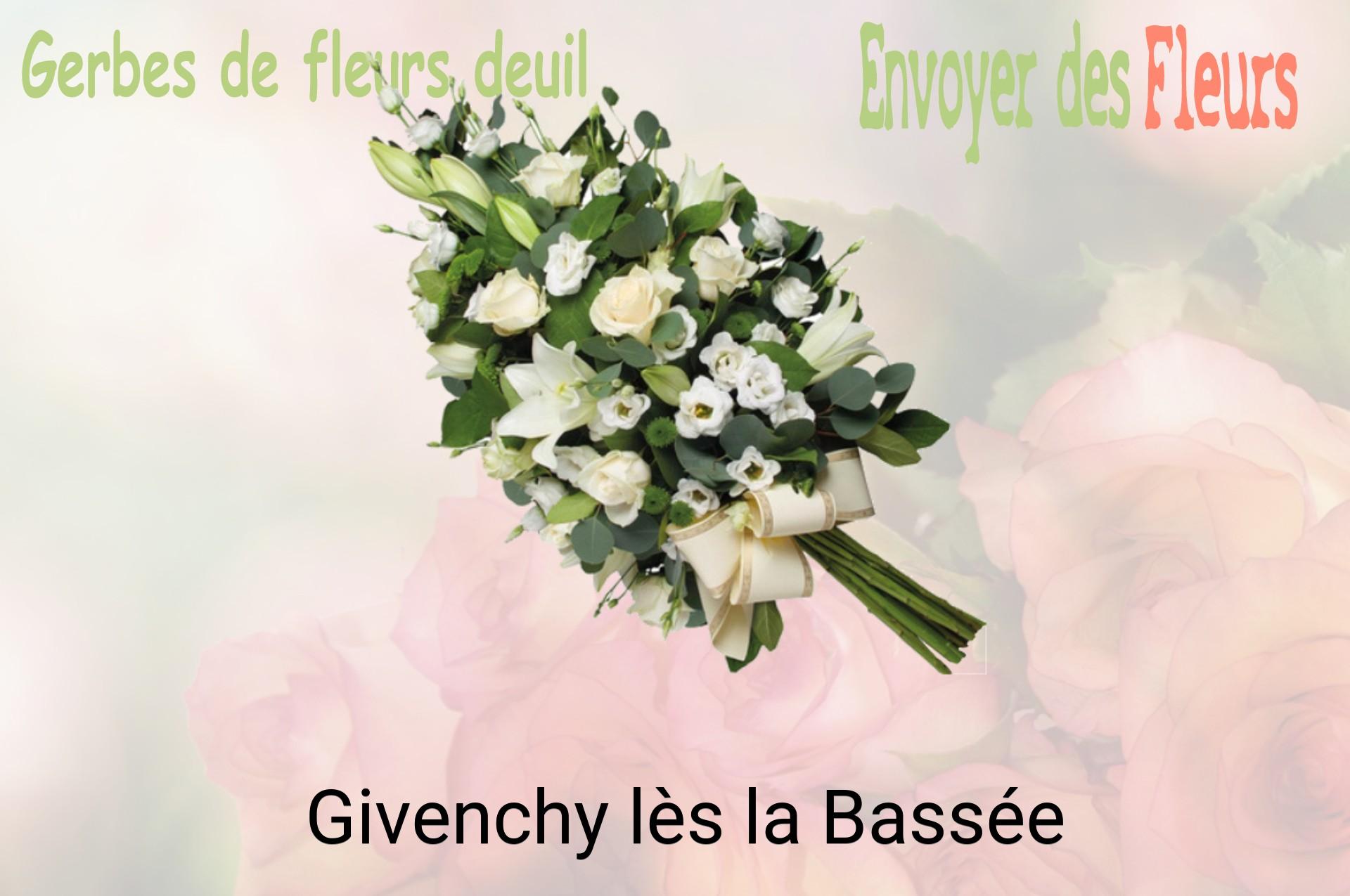 Gerbe de fleurs de deuil livrée à Givenchy-lès-la-Bassée